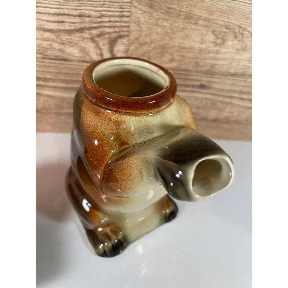 Vintage Erphila Majolica Dachshund Weiner‎ Dog Teapot Germany 6703 B Full Mark